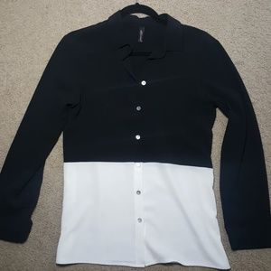 Shirt black and white